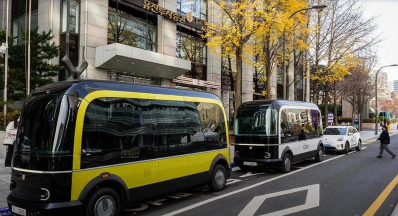 Микроавтобусы с автопилотом 4 уровня уже обслуживают пассажиропоток в Сеуле