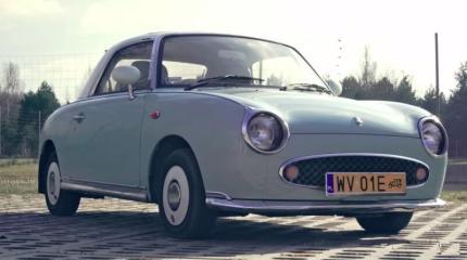 Японский Nissan Figaro 90-х, сильно напоминающий польский спорткар