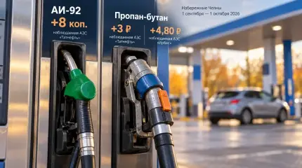 На АЗС Набережных Челнов бензин и газ показали разную динамику за месяц