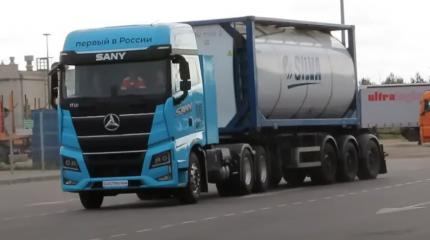 Тест электрического тягача SANY S653 TE6x4G – хорошо, если 260 километров проедет