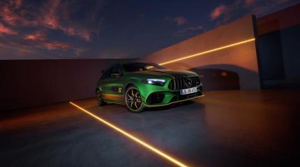 «‎Волшебный зеленый»: Mercedes-AMG назвал стоимость A 45 S 4MATIC+ в лимитированной расцветке