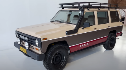 Старый Nissan Patrol из 1980-х годов – тогда делали правильные внедорожники