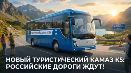 Новый КАМАЗ К5: чем удивит первый отечественный туристический лайнер