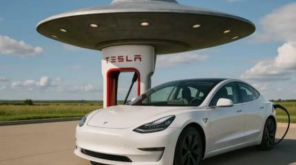 Tesla построит инопланетную зарядку для электрокаров Tesla построит инопланетную зарядку для электрокаров