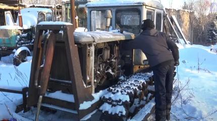 Запуск ДТ-74 после 30-градусных морозов