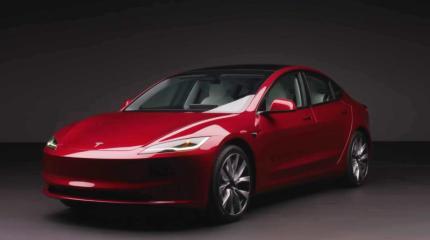 Tesla показала обновленную версию Model 3 2024 модельного года