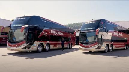 Автобус Marcopolo G8 Scania из Бразилии, где «много-много диких обезьян»