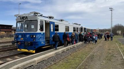 Первый в Европе поезд без машиниста из старого чехословацкого состава Первый в Европе поезд без машиниста из старого чехословацкого состава