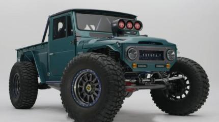 Toyota Land Cruiser 1966 года на гусеничном приводе удивил всех на SEMA 2023