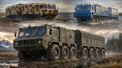 Схема, пережившая СССР: почему сочленённые вездеходы не устарели за полвека