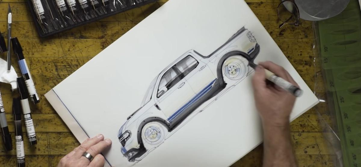 В сети появились рендеры пикапа Shelby Maverick