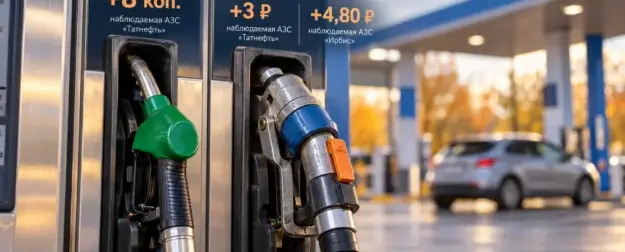 На АЗС Набережных Челнов бензин и газ показали разную динамику за месяц