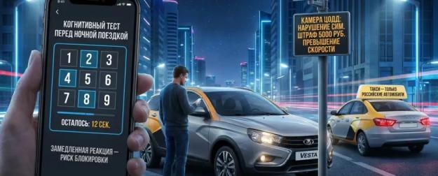 Московский каршеринг обязал водителей проходить когнитивные тесты по ночам