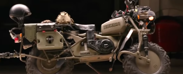 Rokon Trail-Breaker arazi motosikleti - hiçbir engel olmadığında