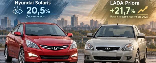 «Авито» назвало популярные машины с пробегом стоимостью до 1 млн руб.