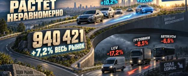 Один рынок, разные скорости: что скрывается за ростом продаж автомобилей