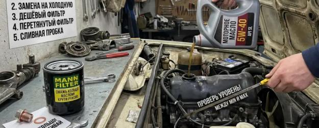 Как не угробить мотор за одну замену масла: 10 главных ошибок
