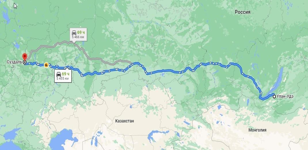 Z Ułan-Ude do Suzdal - kamper w Rosji