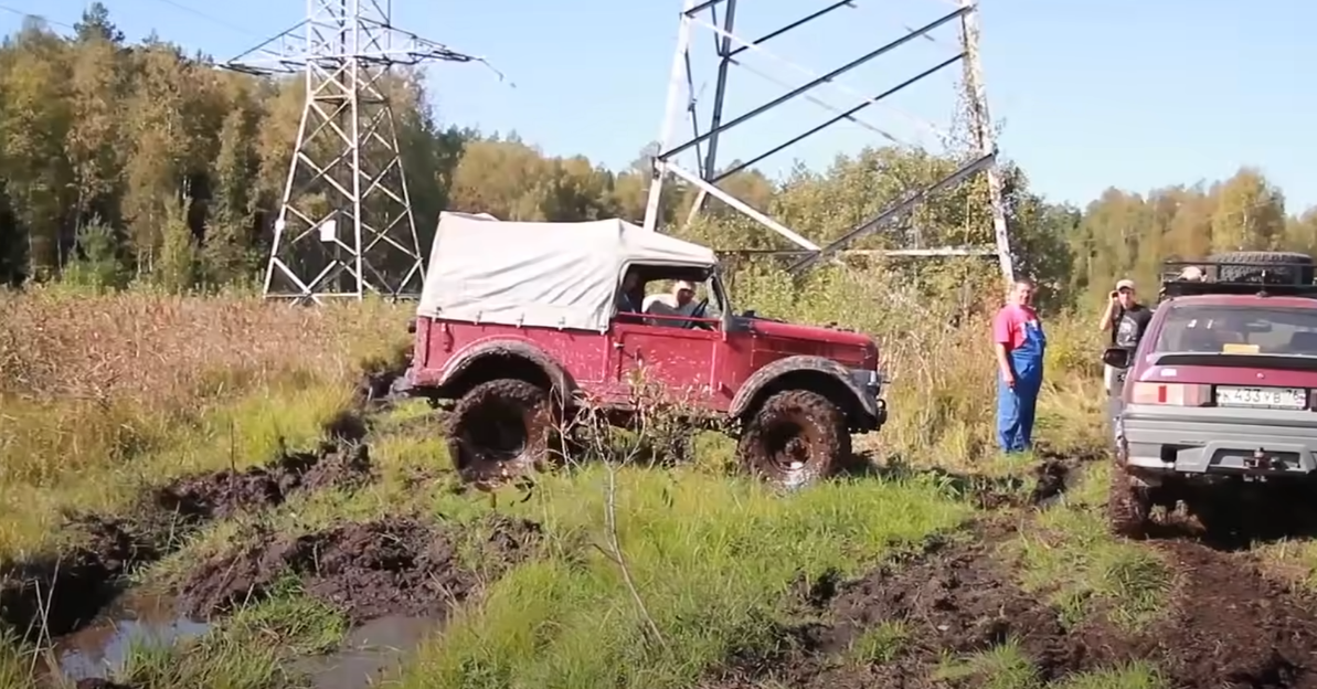 «Старичок» ГАЗ-69 на бездорожье дал фору УАЗам и другим внедорожникам!