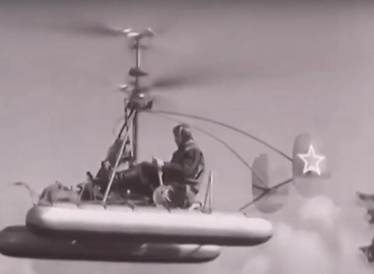 «Летающий мотоцикл» Ка-10 — одноместный вертолет, построенный в 1949 году