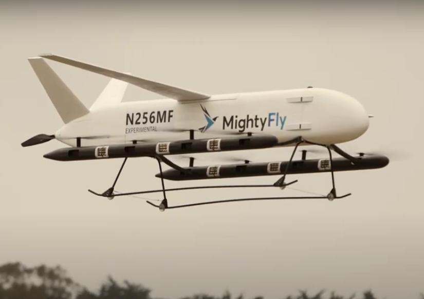 Компания MightyFly объявила о старте второго этапа испытаний гибридного самолета eVTOL MF-100