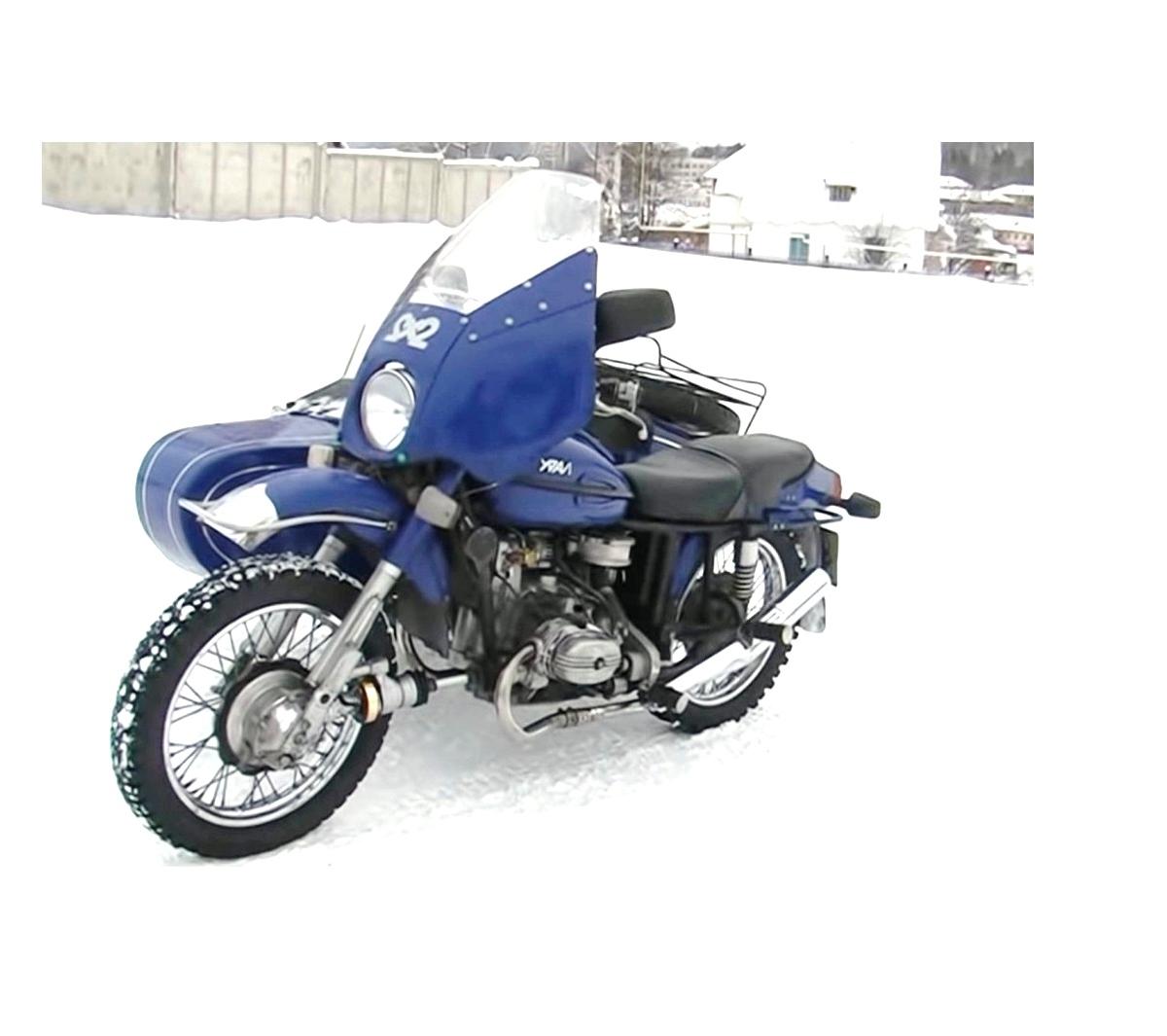 Мотоцикл «Урал» с передним приводом и улучшенной проходимостью