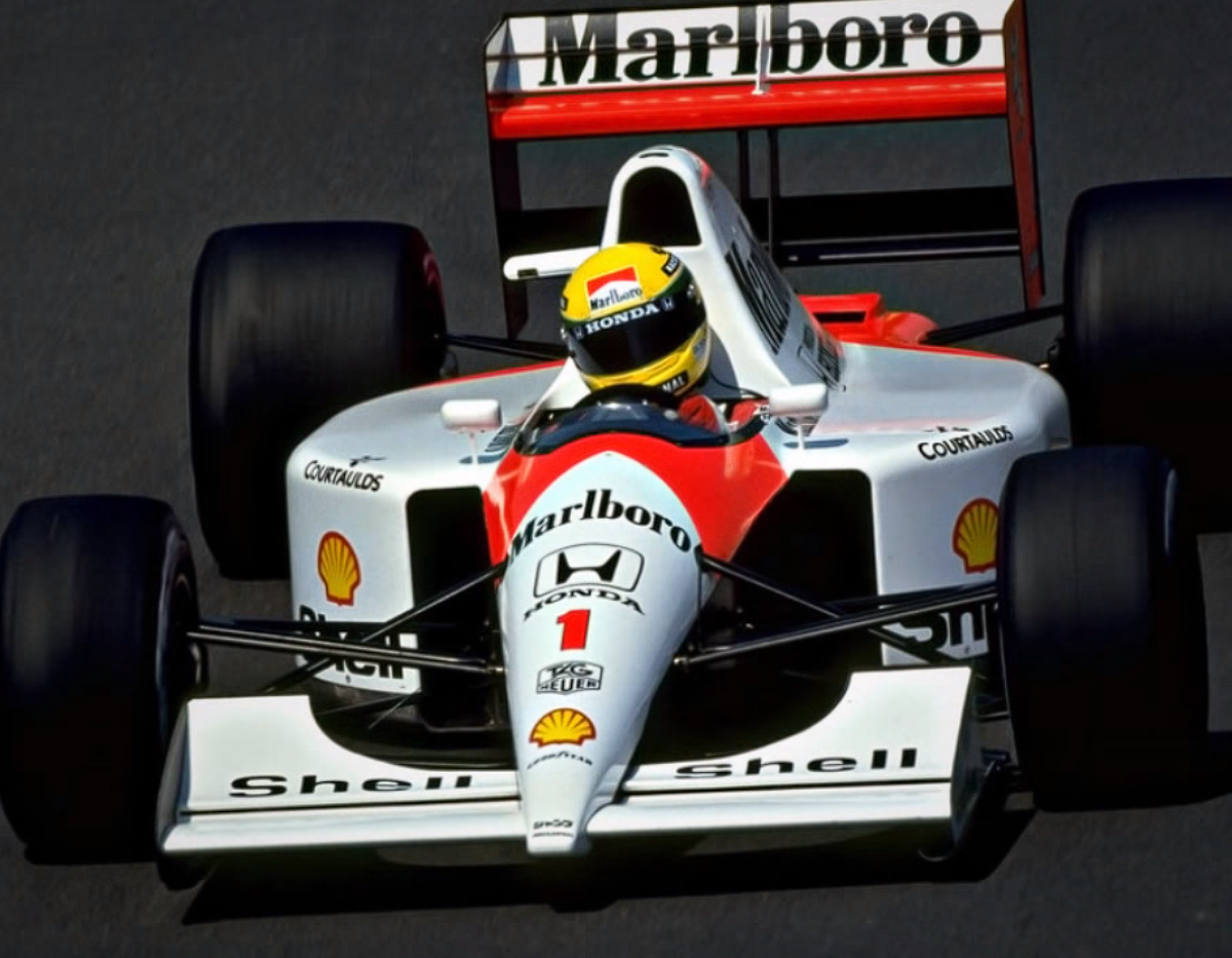 McLaren MP4/6 Honda, последний чемпион с V12