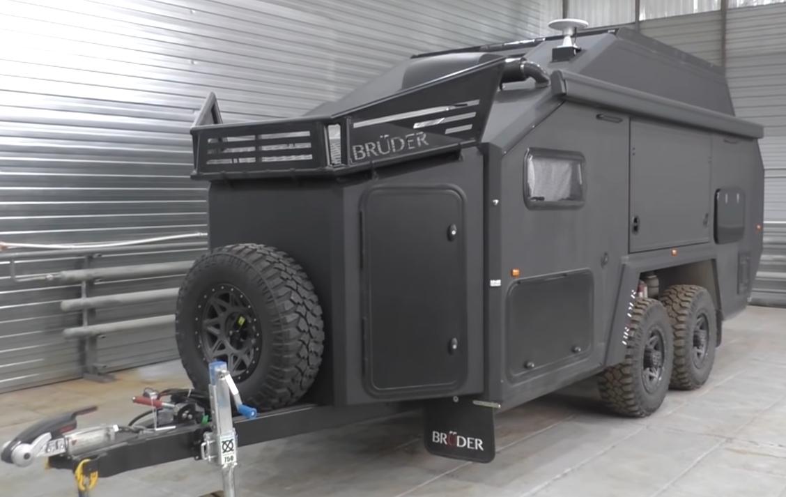 Bruder EXP 6 camper trailer - the first detailed review in Russian