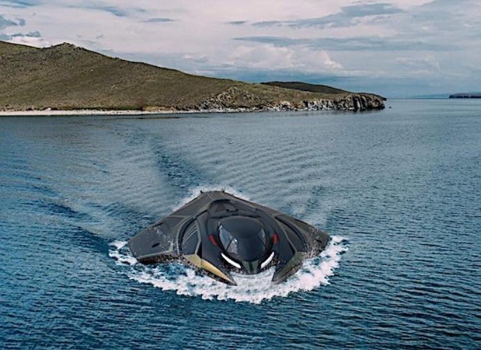 Folding-Wings Kronos - a compact submarine in the spirit of superheroes