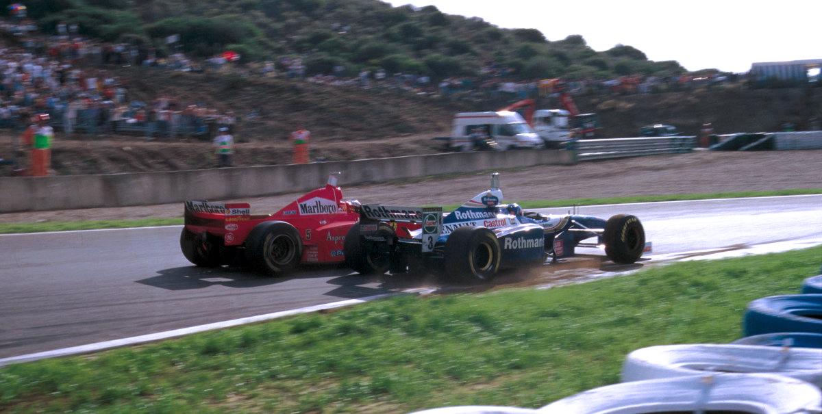 Schumacher vs Villeneuve: Battle of the Dry Sack
