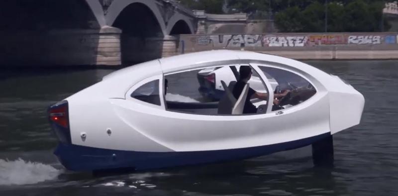 Водородный катер на подводных крыльях SeaBubble дебютировал на яхт-шоу в Каннах