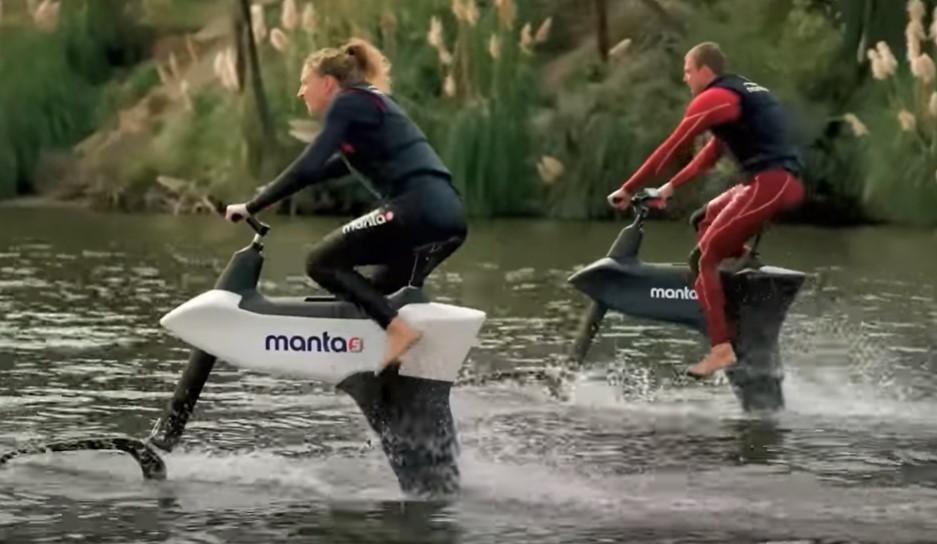 Езда по воде на велосипеде – это уже реально. Презентация Manta 5 SL3