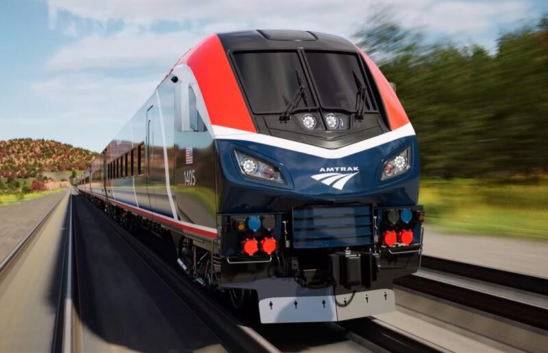 Гибридные поезда Amtrak Airo нового поколения начнут курсировать с 2026 года