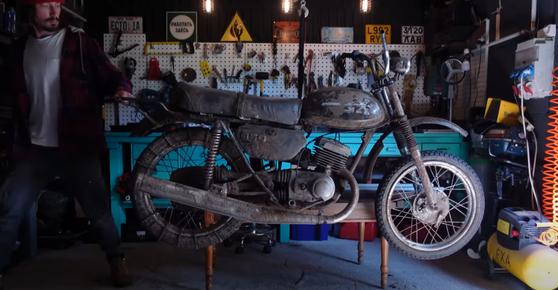 Превращение советского мотоцикла «Минск» в полноценную кроссовую модель