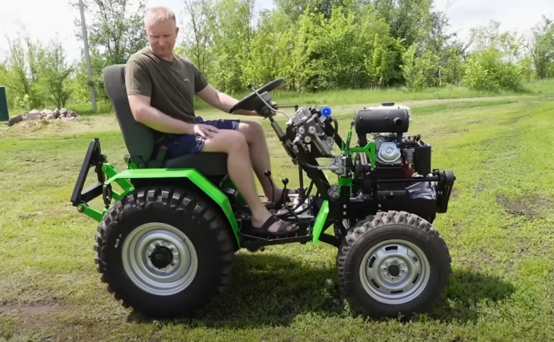 Создание самодельного мини-трактора с нуля – он лучше серийных моделей