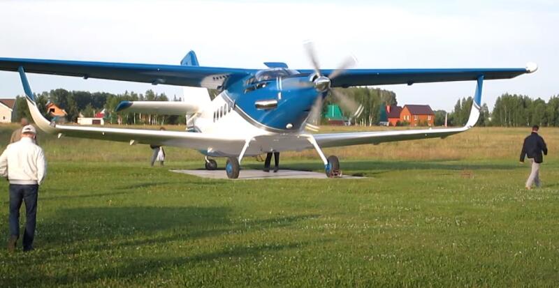 TVD-2DTS - benzersiz bir kanadı "kayıp" "Baykal" LMS-901 olan çift kanatlı bir uçak
