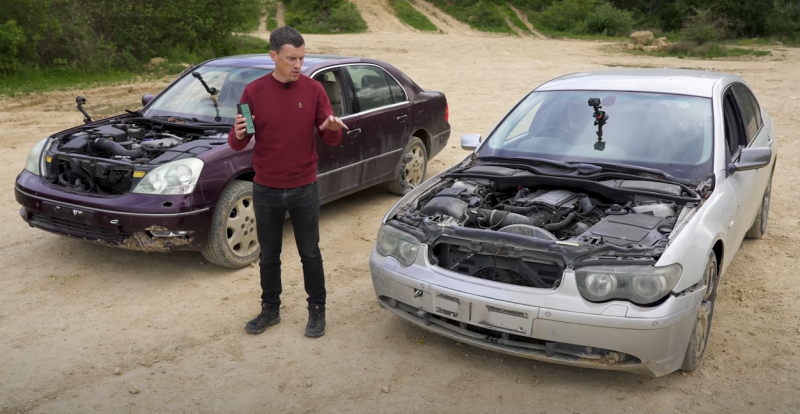 Битва двигателей V8 без масла – Lexus LS 430 против БМВ 735 Е65