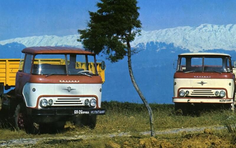 KAZ-606 ve KAZ-608 kamyon traktörleri ülke ekonomisinin hizmetinde