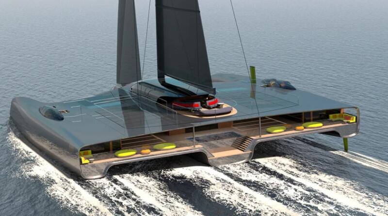 Superyacht Trimaran – судно нового поколения с неограниченным запасом хода