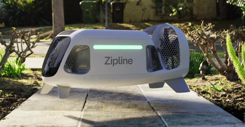 ZipLine представил систему доставки товаров на дом с помощью беспилотников
