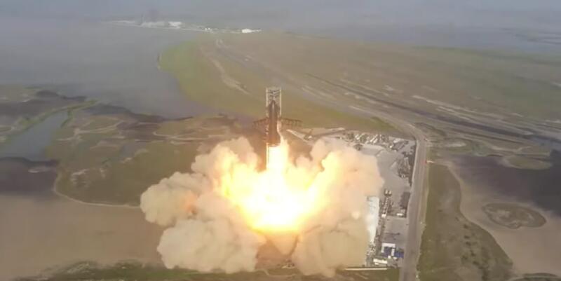 Повторный запуск ракеты Starship закончился взрывом