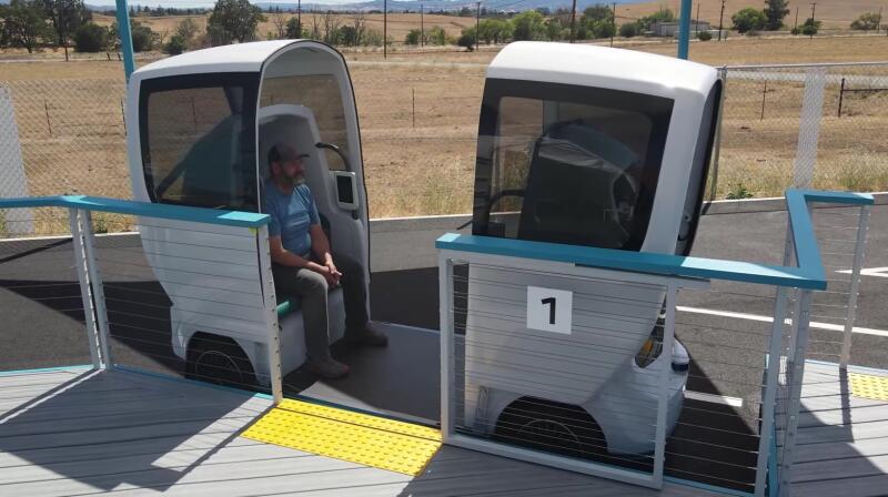 Беспилотные «вагончики» выйдут на дорогу вместо шаттлов от аэропорта Сан-Хосе