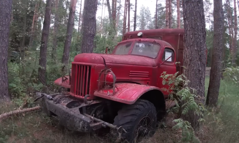 These abandoned cars in the forest will never rush to the rescue again.