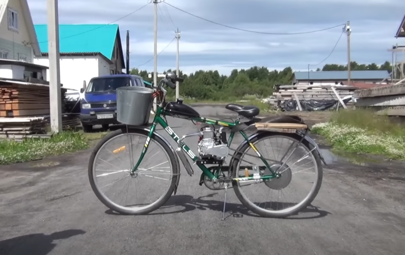 Установка двигателя на велосипед – вспоминаем детство и экономим топливо