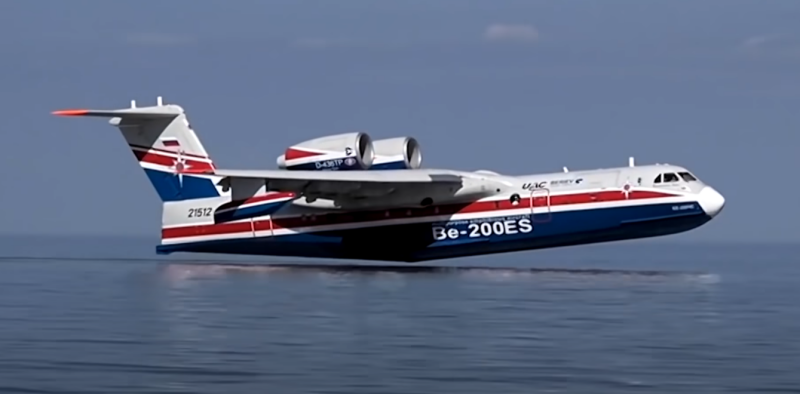 Бе-200 – уникальный российский самолет для тушения лесных пожаров