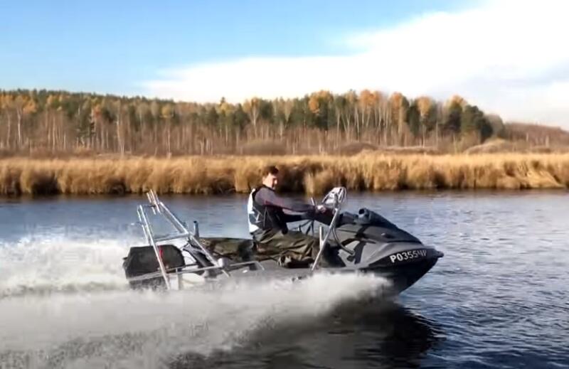 Fishbike - advanced watercraft for fishermen with a huge power reserve