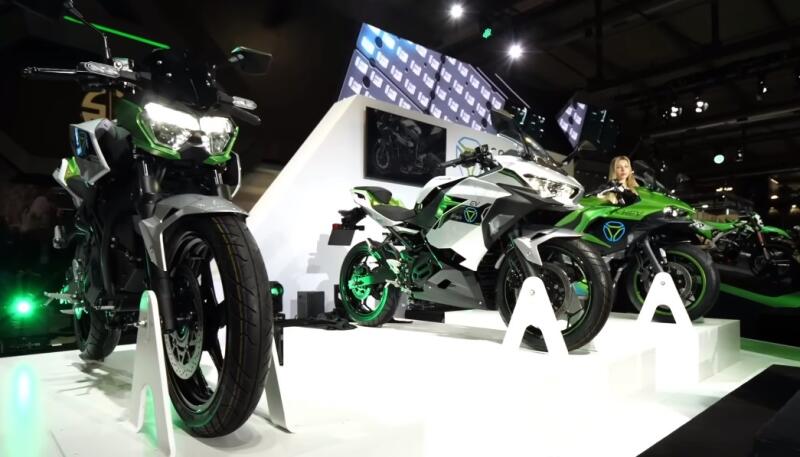 Первые электрические модели мотоциклов Kawasaki появились в продаже