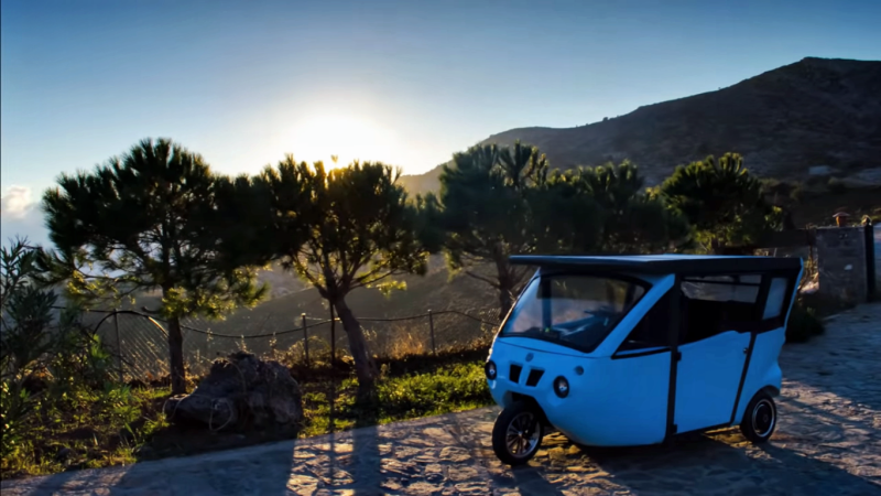 Sunnyclist - Sıfır emisyonlu Yunan otonom üç tekerlekli araç