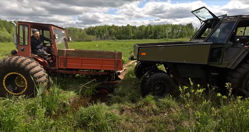 An old horse doesn’t spoil the furrow: Soviet “veteran” against the new T-16 in a swamp