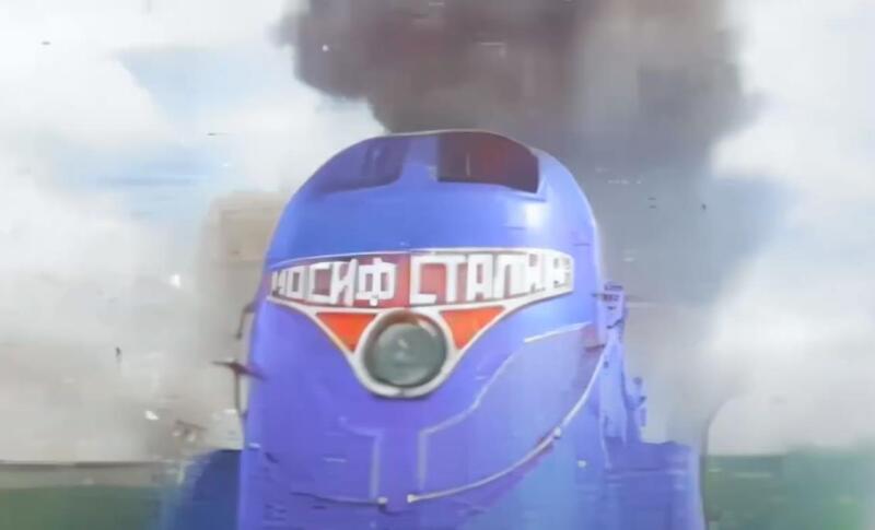 IS20-16 - rüzgar tünelinde patlatılan bir buharlı lokomotif